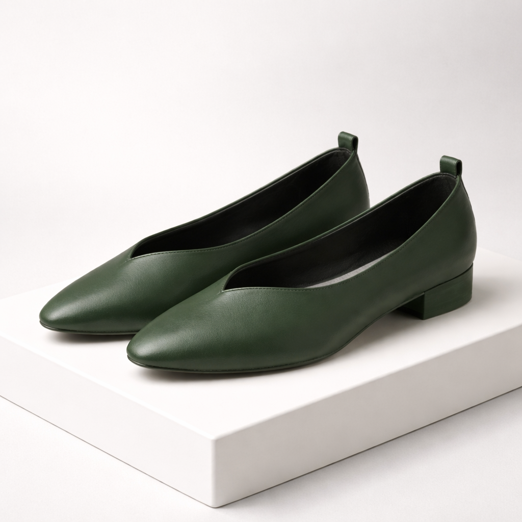 Bellara Italian Leather Block Heel Pumps