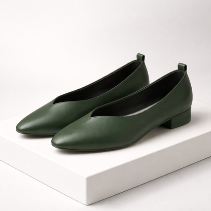 Bellara Italian Leather Block Heel Pumps