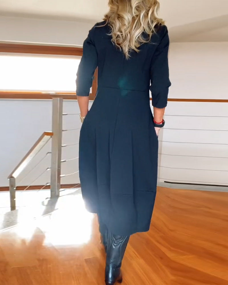 Midi Dress with Pockets