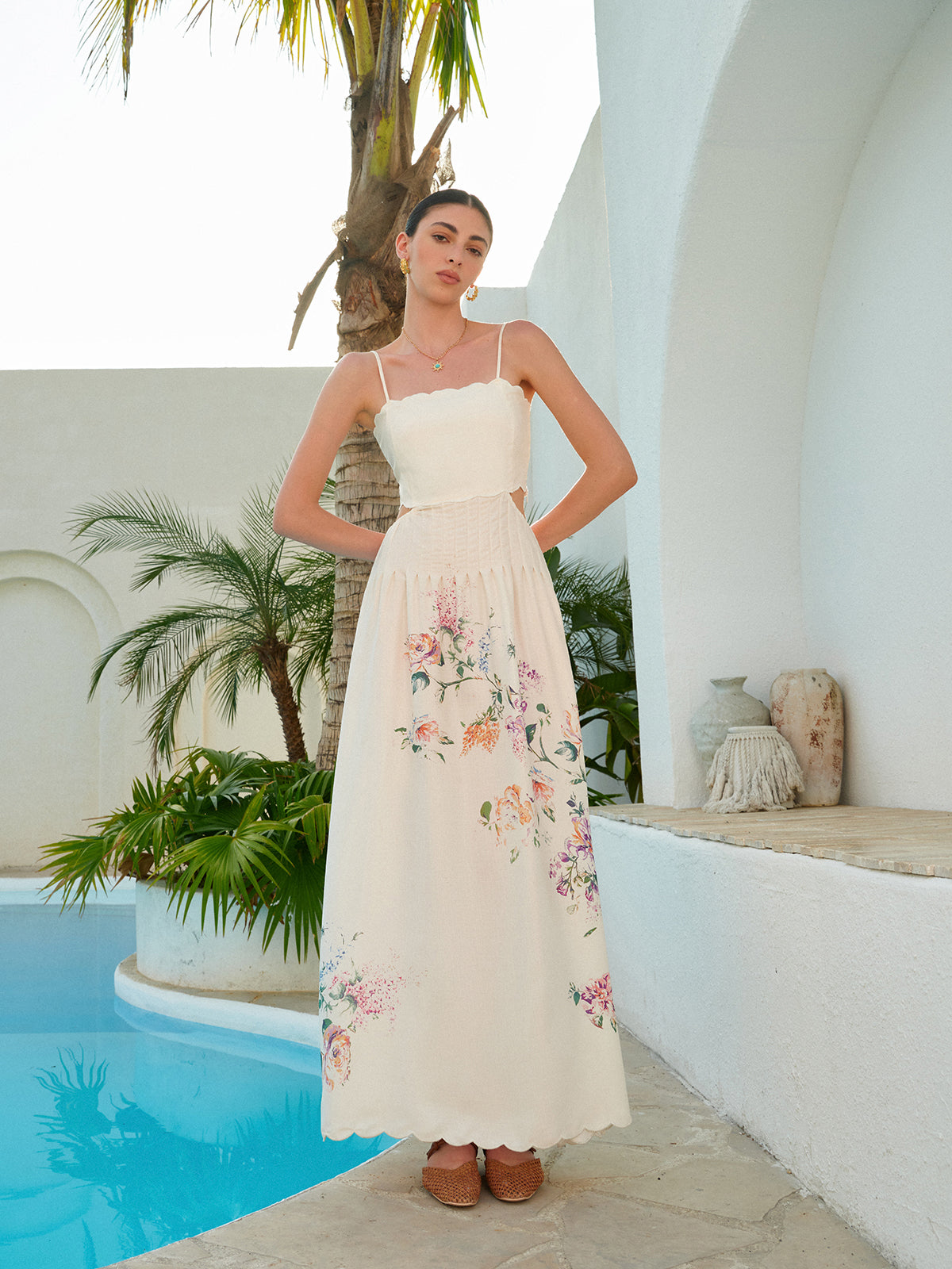 Seraphine Floral Bandeau Maxi Dress