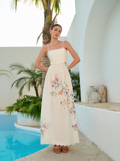 Seraphine Floral Bandeau Maxi Dress