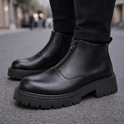 Montari Orthopedic Leather Zip Boots