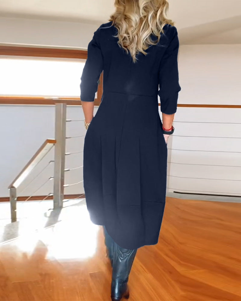 Midi Dress with Pockets