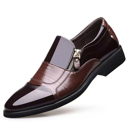 Men's Leather Side-Zip Orthopedic Shoes
