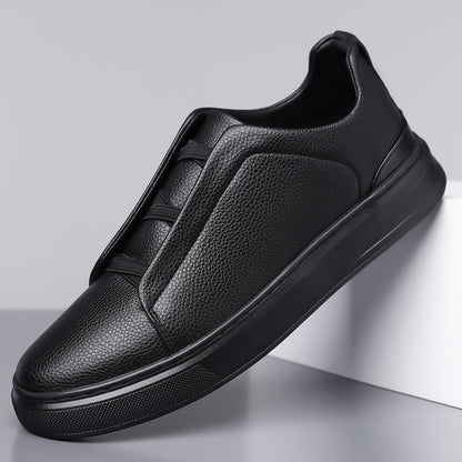 Calvino Pebbled Leather Dress Shoes