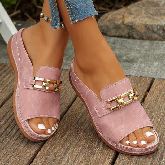 Calista Cushioned Flat Sandals