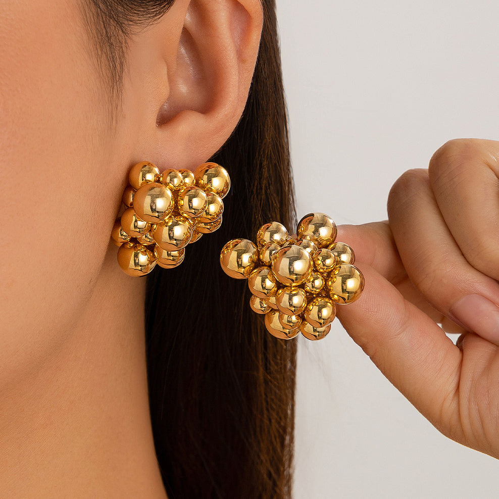 Cluster Stud Earrings