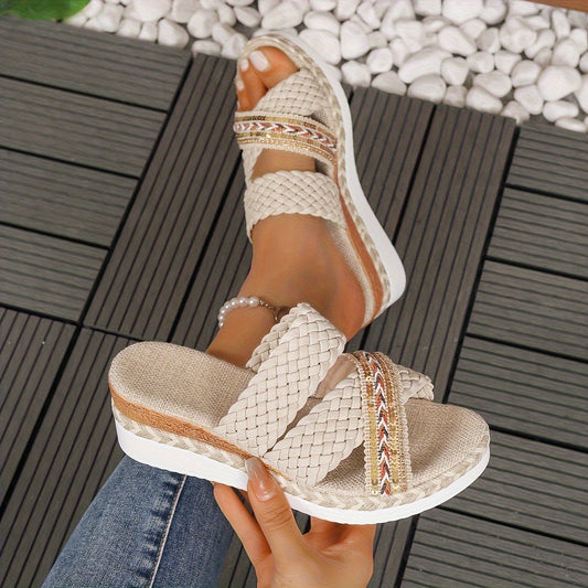 Solana Woven Slip-On Sandals