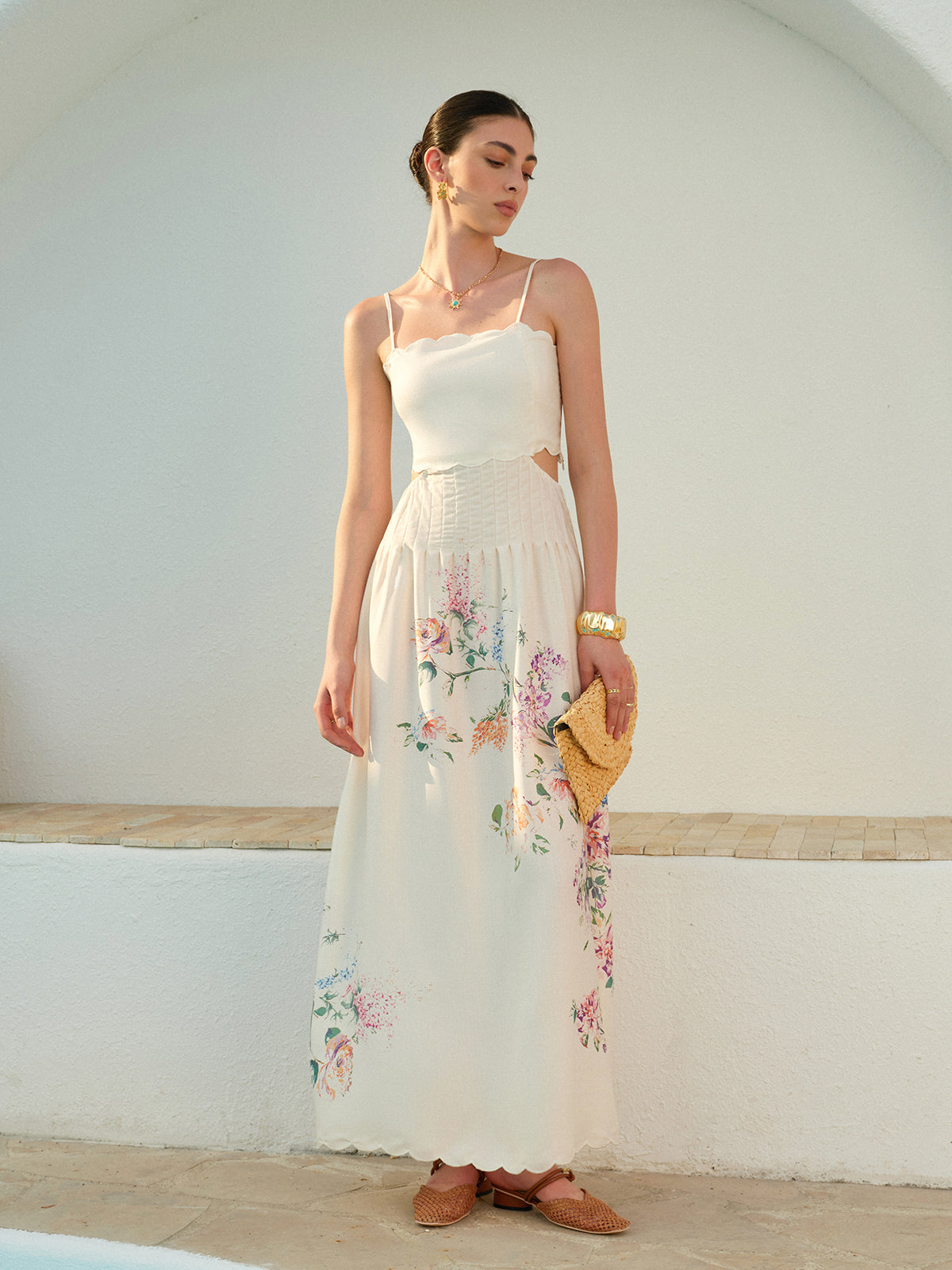 Seraphine Floral Bandeau Maxi Dress