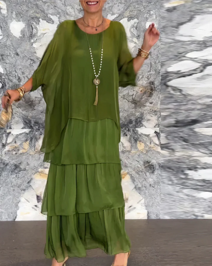 Celeste Batwing Sleeve Maxi Dress