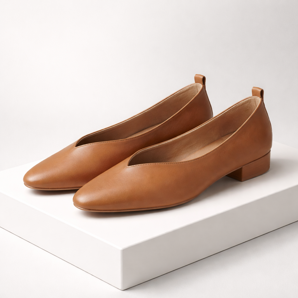 Bellara Italian Leather Block Heel Pumps