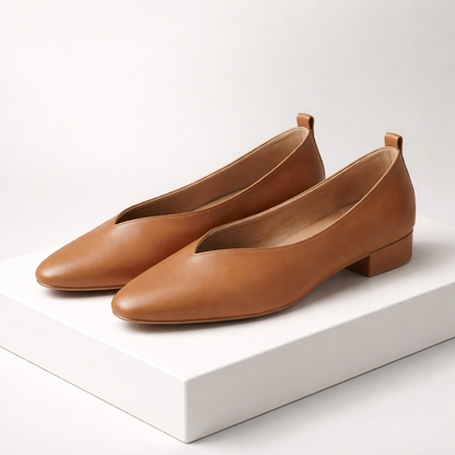 Bellara Italian Leather Block Heel Pumps