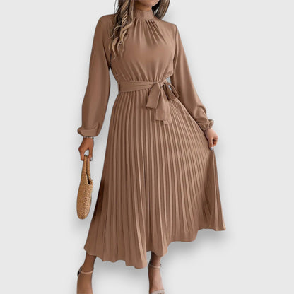 Pleated Midi Dress