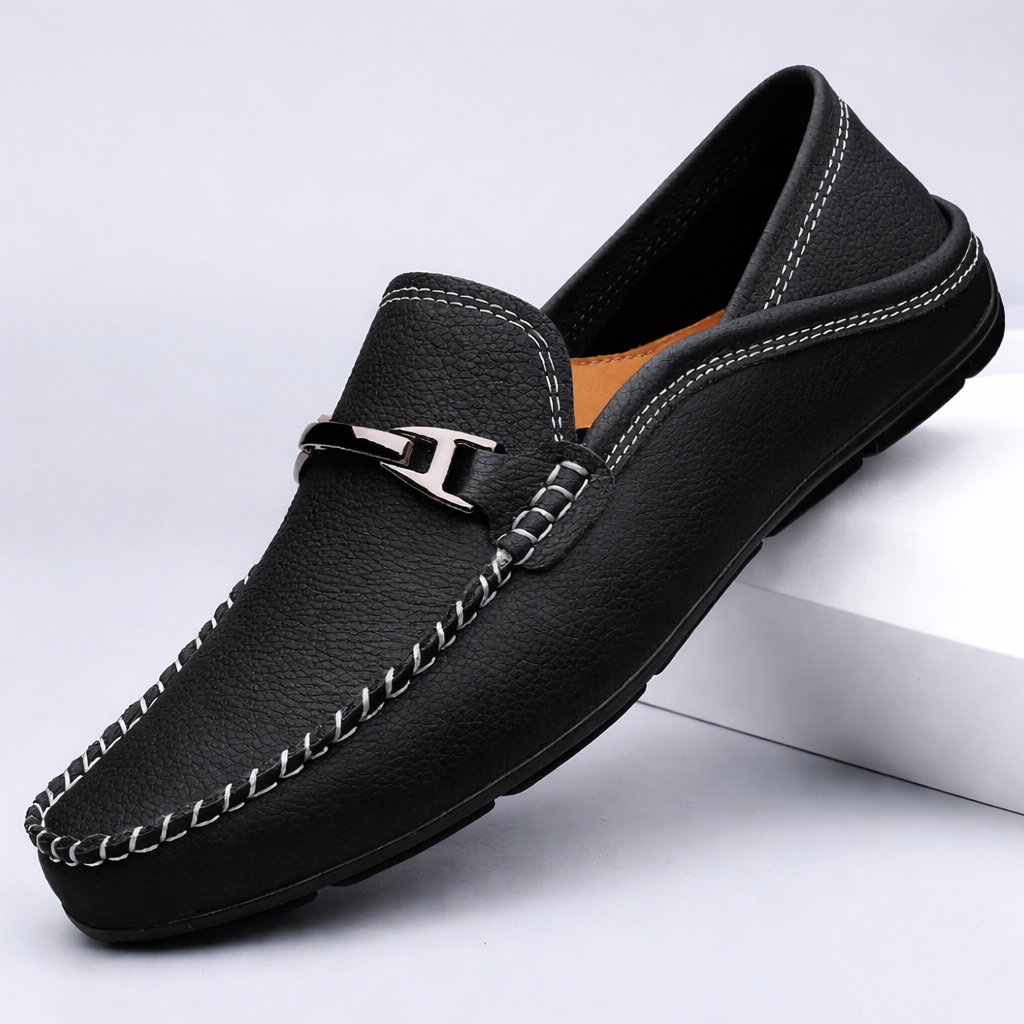 Montaro Leather Slip-On Loafers