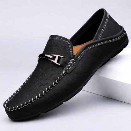 Montaro Leather Slip-On Loafers