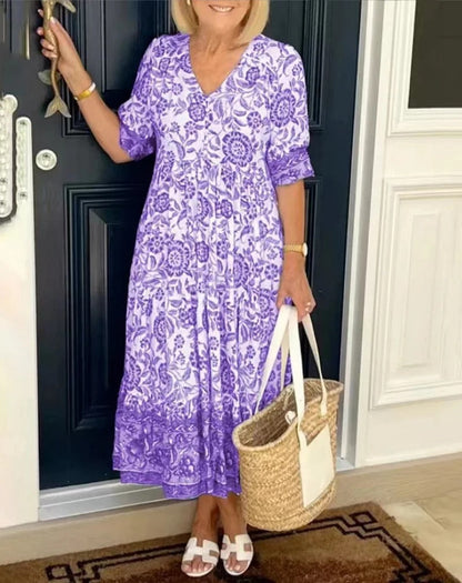Floral Tiered Maxi Dress