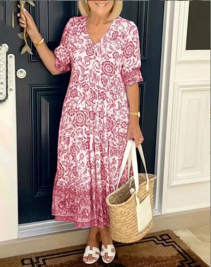 Floral Tiered Maxi Dress