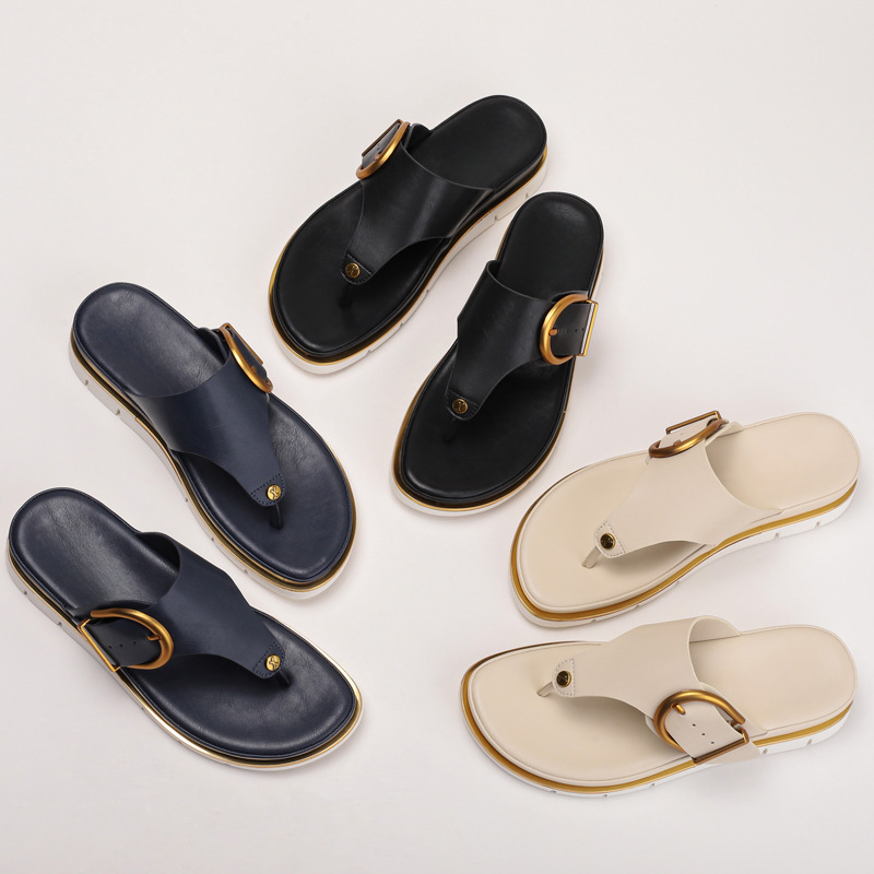 Serena Adjustable Strap Flat Sandals