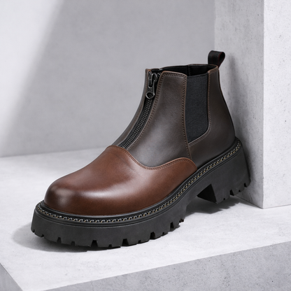 Montari Orthopedic Leather Zip Boots