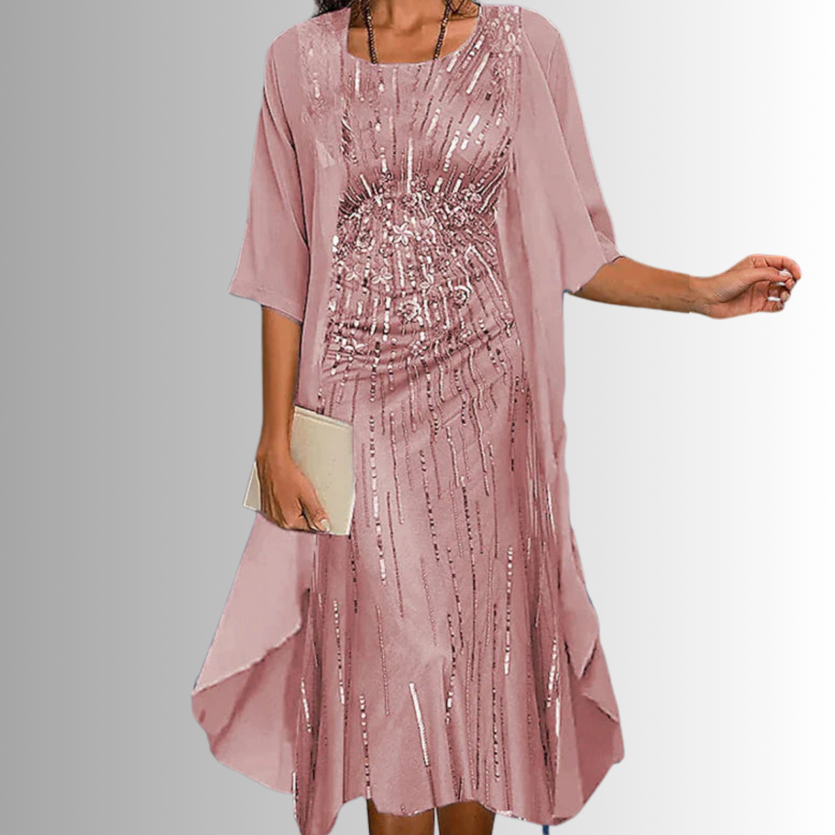 Adelina Floral Lace Midi Dress