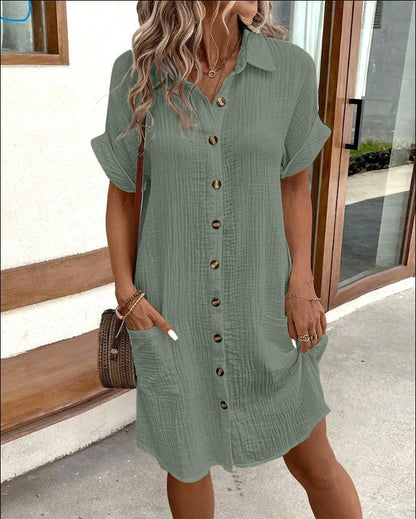Linen Shirt Dress