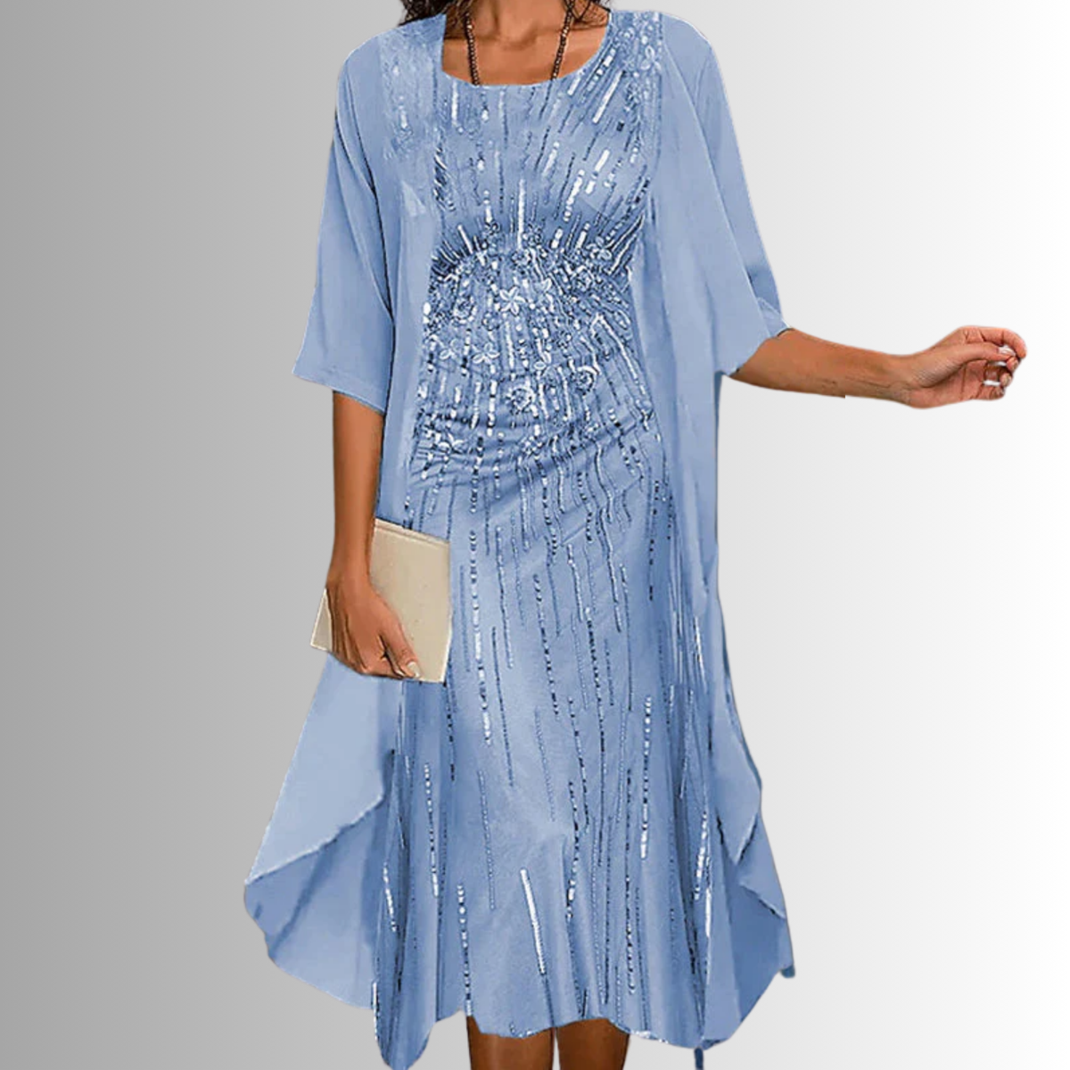 Adelina Floral Lace Midi Dress