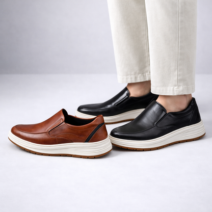 Men's Orthopedic Leather Slip-On Loafers