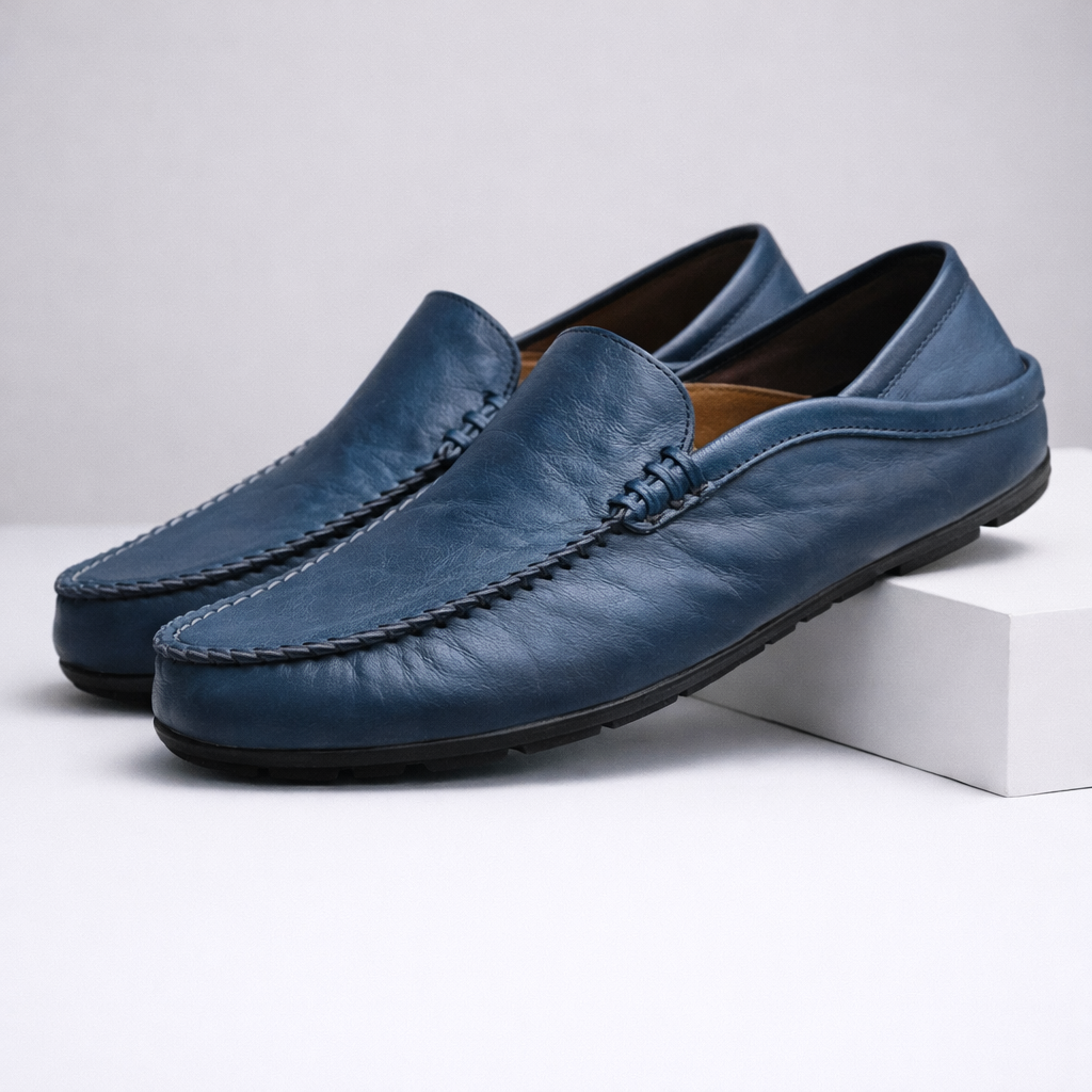 Montari Leather Slip-On Orthopedic Loafers