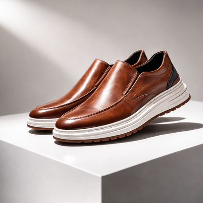 Men's Orthopedic Leather Slip-On Loafers