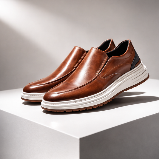 Men's Orthopedic Leather Slip-On Loafers