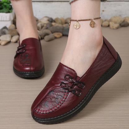 Celestia Leather Slip-On Orthopedic Shoes