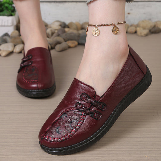 Celestia Leather Slip-On Orthopedic Shoes