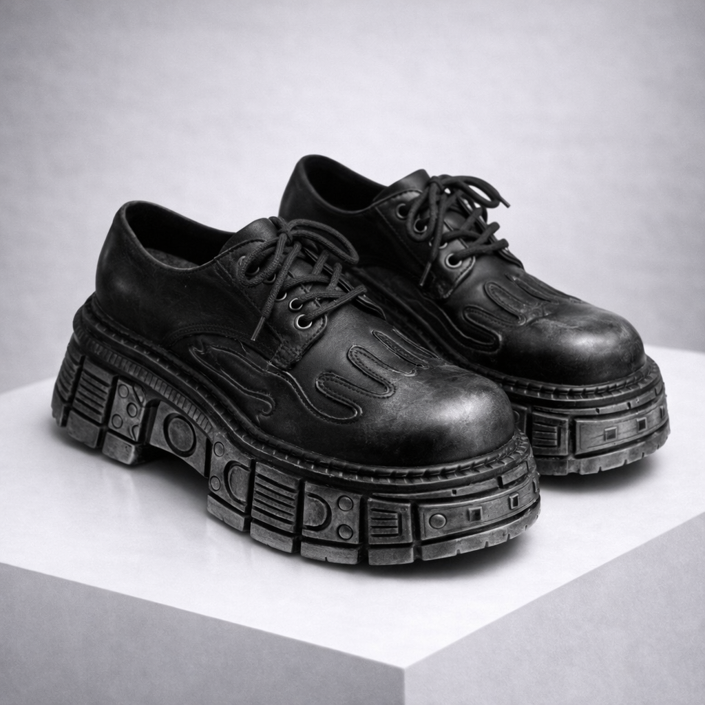 Draven Orthopedic Leather Platform Boots