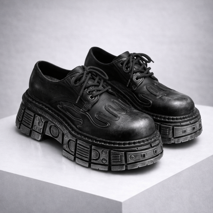 Draven Orthopedic Leather Platform Boots
