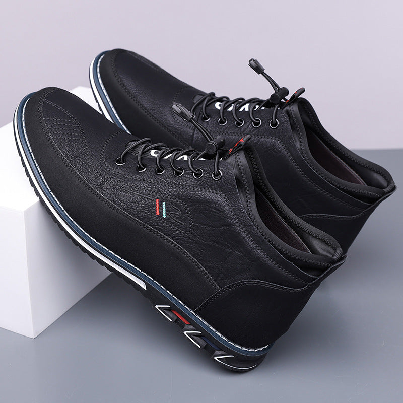 Torino Leather Mid-Top Orthopedic Sneakers
