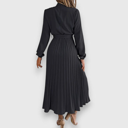 Pleated Midi Dress