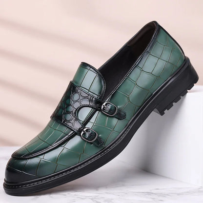 Ravello Orthopedic Leather Double Monk Strap Shoes
