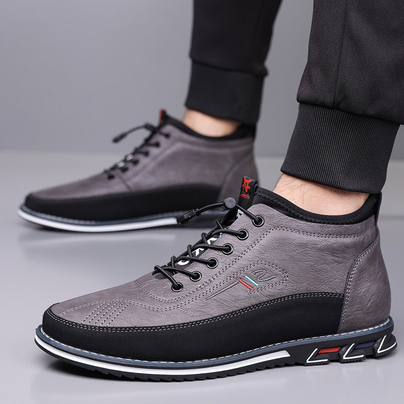 Torino Leather Mid-Top Orthopedic Sneakers
