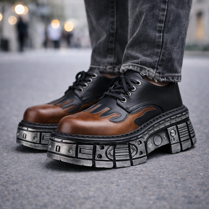 Draven Orthopedic Leather Platform Boots