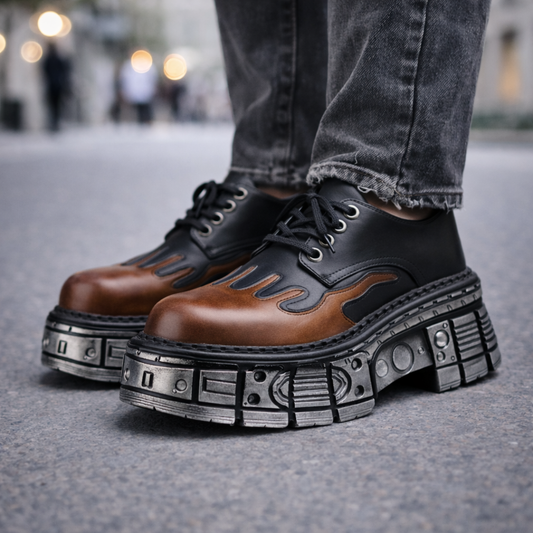 Draven Orthopedic Leather Platform Boots