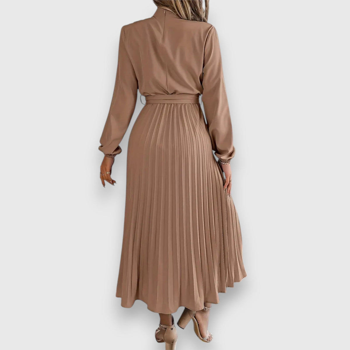 Pleated Midi Dress