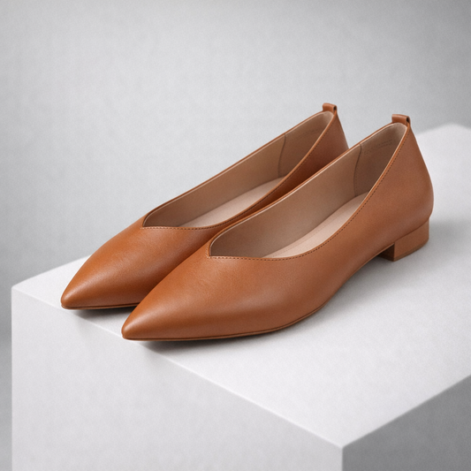 Bellora Italian Leather Block Heel Orthopedic Pumps
