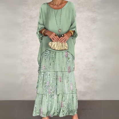 Celeste Batwing Sleeve Maxi Dress