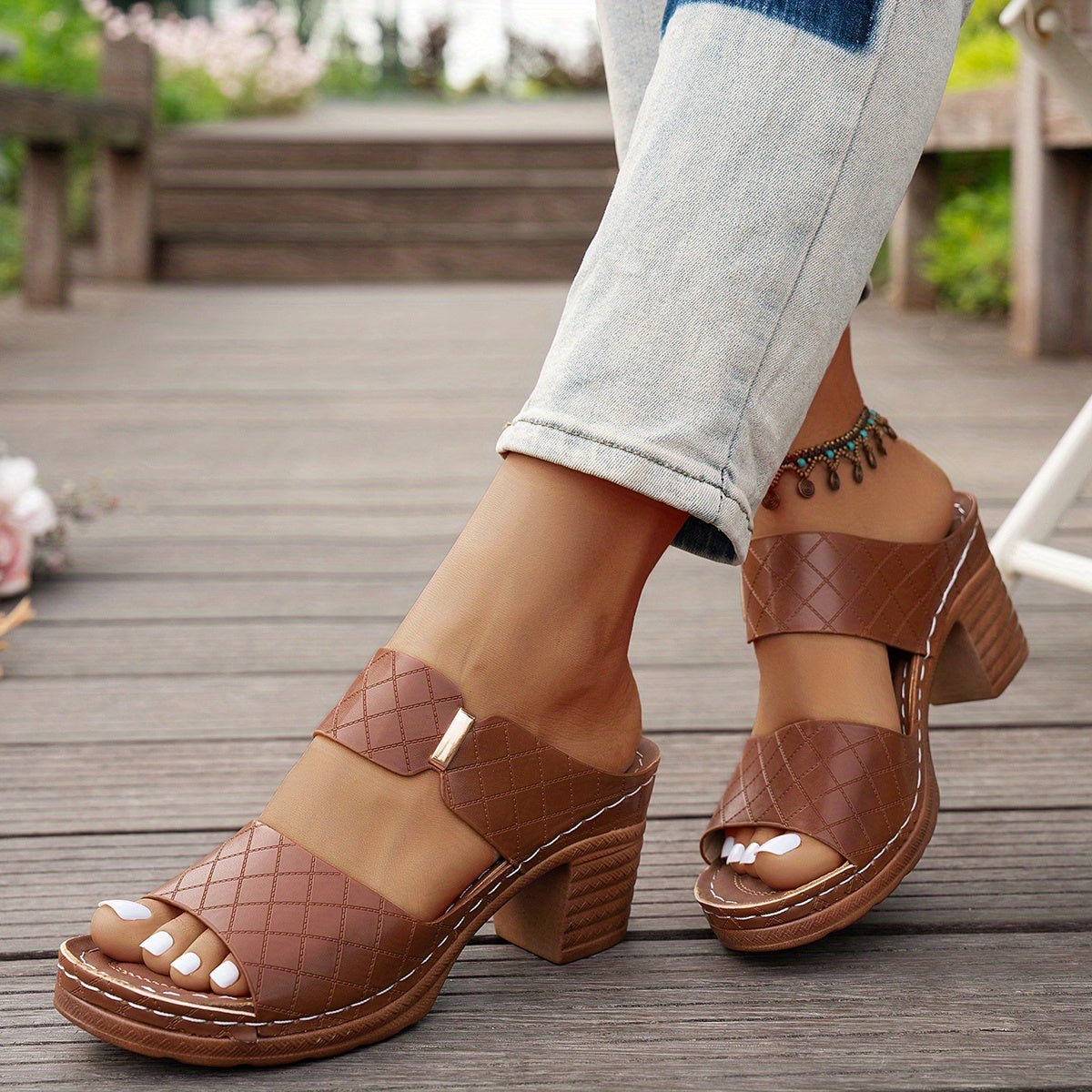 Aurelia Cushioned Flat Sandals