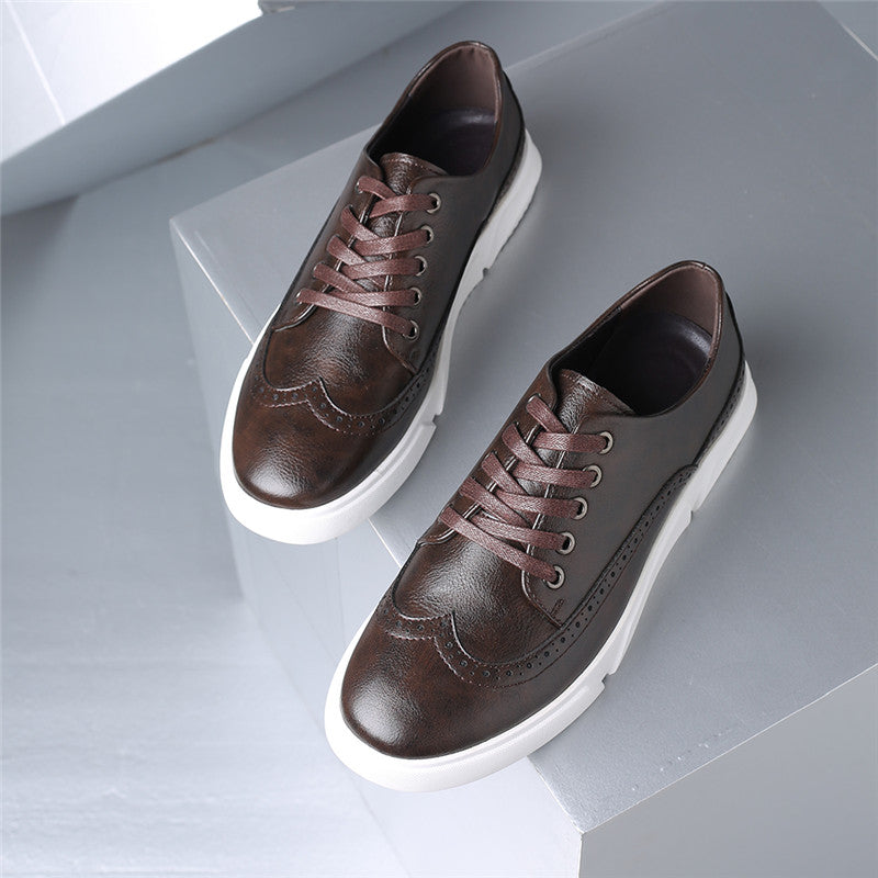 Carelli Orthopedic Leather Low-Top Sneakers