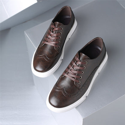 Carelli Orthopedic Leather Low-Top Sneakers