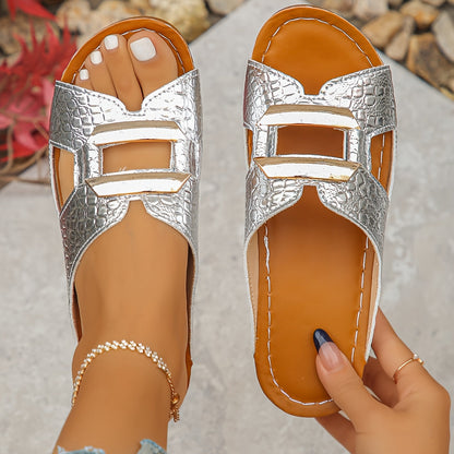 Alora Adjustable Buckle Flat Sandals