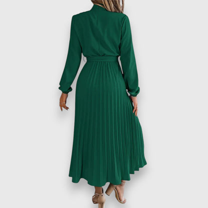 Pleated Midi Dress