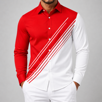 Men's Silk Button-Up Shirt