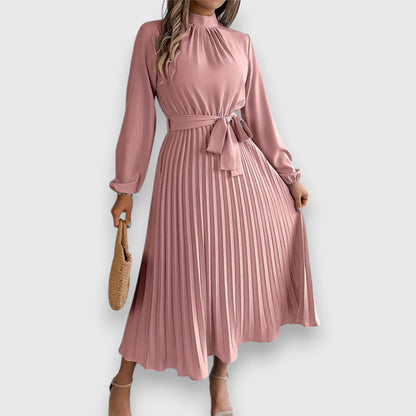 Pleated Midi Dress